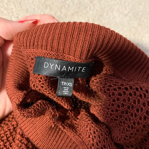 mesh mock neck top - Picture 3 of 4